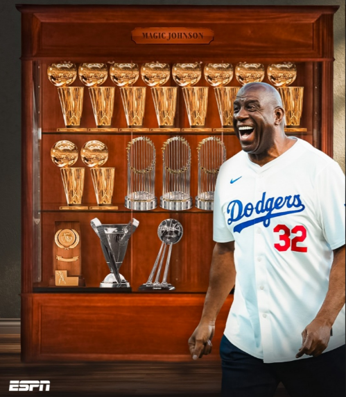 廣發E配 人生贏家！魔術師生涯奪16冠：NBA十冠+道奇3冠 5項賽事奪冠